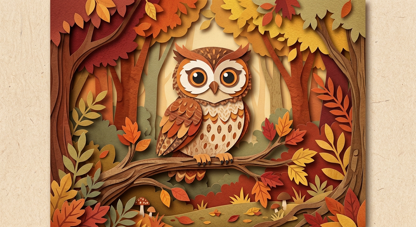 Sample papercraft style artwork