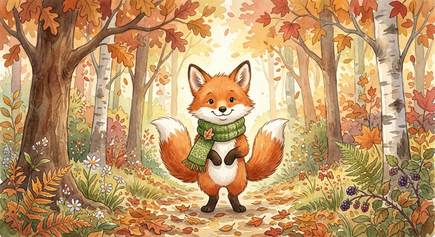 Sample watercolor storybook style artwork
